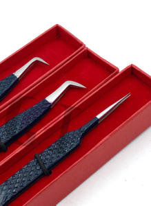 แหนบต่อขนตาตรง75และ90องศาเคลือบพลังงานเที่ยงคืนพร้อมโลโก้ปรับแต่งได้ - Product Image 2