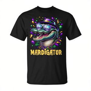 Camiseta Infantil de Disfraz de Mardi Gras Mardigator, Camiseta Promocional de Mardi Gras para Niños - Product Image 2