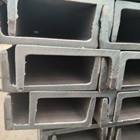 Profilé en U en acier de 100 mm pour machines industrielles, supports de voies et de ponts