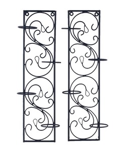 Porte-bougie Diya en forme de pétales torsadés à suspendre au mur - Product Image 2