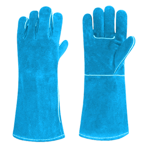 Premium High Quality Cowhide Split Leather Safety Gloves Industrial Welding <b>Spark</b> Resistant Personal Protective Gear - Product Image 2