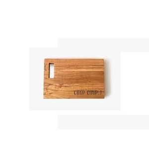 Tabla de cortar de madera redonda hecha a mano para uso en la cocina para cortar verduras y frutas - Product Image 2