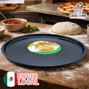 CASAMAXWL Pizza Pan 36Cm Diameter Jumbo Size Stainless Steel Oven Safe Model AZ-4251-36 for Pizza Baking - Product Image 1