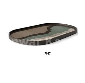 Assiette à salade décorative en aluminium de style unique haut sur demande avec brillant poli - Product Image 3