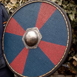 JEXMOO Bouclier Viking artisanal de 24 pouces en bois et acier à haute teneur en carbone, design de la tige centrale, avec support de personnalisation et de compatibilité - Product Image 5