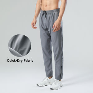 กางเกงวอร์มกีฬากลางแจ้งสำหรับผู้ชาย  แบบสวมใส่สบาย สีพื้น  แต่งซิปที่ข้อเท้า  สามารถสั่งตัดได้ - Product Image 2