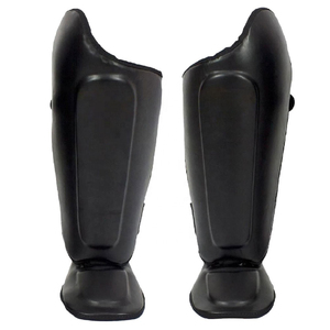 Protège-tibia de boxe respirant et réglable en cuir PU véritable avec couleurs et tailles personnalisées Protection de haute qualité Vêtements d'extérieur - Product Image 3