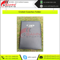 Carpeta de entrenadores de cuero sintético de la mejor calidad, accesorios de Cricket al por mayor, novedad de 2022