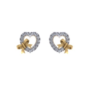 Pendientes de diamantes reales de oro de 18 quilates personalizados para mujer, joyería de compromiso ligera a la moda - Product Image 4