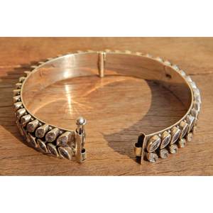 Brazalete de piedras preciosas de circón de Plata de Ley 925, brazalete fino hecho a mano, regalo de joyería de plata - Product Image 3