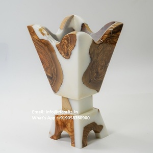 Brûleur Bakhoor en bois fait à la main Medkhan Mubkhar pour l'aromathérapie spirituelle - Product Image 4