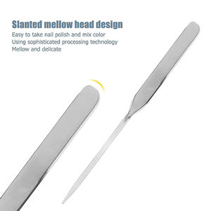 ไม้พายผสมสำหรับอุปกรณ์แต่งหน้าทำจากสเตนเลสแบบปลายด้านเดียวขัดเงาเกรด A + ปรับแต่งได้ - Product Image 5