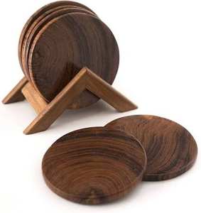 Juego de 4 Posavasos de Estilo Clásico, Personalizados, Gruesos, para Cocina, Hogar, Hotel, Restaurante, Uso Decorativo - Product Image 3