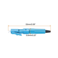 Konektor Serat Optik LC UPC LC APC DX SX Blue Boot Dust Cap 0.9mm 2.0mm 3.0mm Singlemode Multimode Ferrule Patch Cord