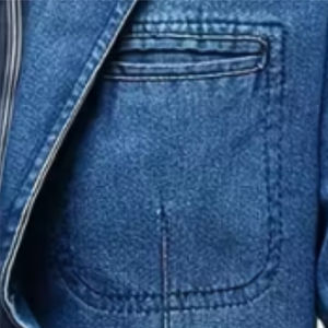 Chaqueta de mezclilla azul para hombre Invierno de alta calidad 100% algodónRopa de hombre Chaquetas Chaqueta de jeans vintage lavada con diseño personalizado - Product Image 5