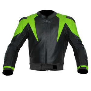 Chaqueta de Motocicleta de Cuero Genuino de Alta Calidad, Chaqueta de Motociclista de Cuero Personalizada, Transpirable, Diseño Profesional, Hecha en Pakistán - Product Image 5