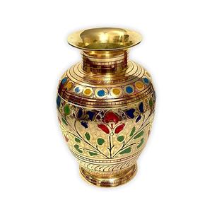 Florero de latón de alta calidad, pavo real grabado, Color verde azulado con acabado pulido para mesa, decoración del hogar y decoración de mesa - Product Image 4