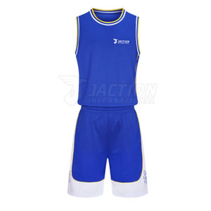 Meilleur prix uniforme de basket-ball personnalisé ensembles respirants de haute qualité nouveau Design en gros impression personnalisée 100% Polyester sans manches - Product Image 1