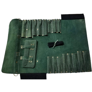 Sac de rangement pour couteaux en cuir - Cuir souple durable, couleur et logo personnalisables, organisateur et étui de transport de haute qualité - Product Image 4