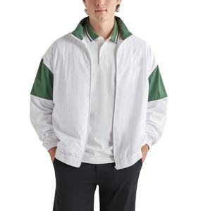 เสื้อแจ็คเก็ตผ้าแคนวาสสำหรับผู้ชายมาใหม่เสื้อกีฬาลำลองแบบยืนด้านหน้าปรับแต่งสีได้เสื้อกันลมระบายอากาศบางๆสำหรับกลางแจ้ง - Product Image 1