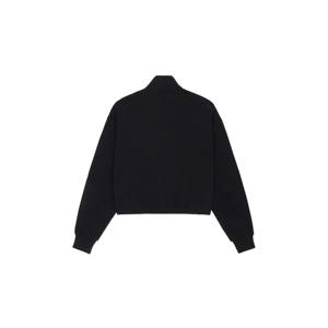 Sudadera cálida negra con cremallera y cuello embudo para mujer, jersey con cremallera suave y cómodo con cuello alto de embudo para una mayor calidez - Product Image 2
