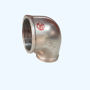 Coude de réduction de filetage en acier inoxydable de 2*1 pouces personnalisable de haute qualité, techniques de coulée à 90 degrés, divers raccords de tuyauterie - Product Image 1