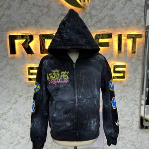 Sudadera con capucha con cremallera más demandada de alta calidad con etiqueta personalizada bordado directo hecho en fábrica sudaderas con capucha a precio barato sudaderas con capucha para hombres - Product Image 3