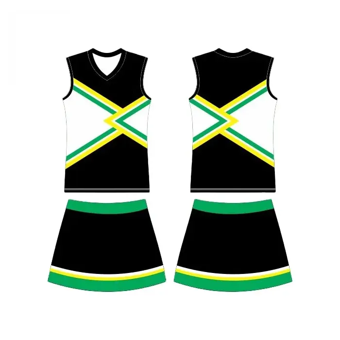 Sublimação vestido sublimação cheerleading uniforme ágil abastecimento cadeias novo top qualidade brilhante uniforme