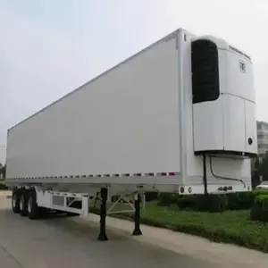 उच्च गुणवत्ता वाले 30 40T रेफ्रिजरेटर ट्रक बड़े वैन रेफ्रिजरेटेड ट्रक बॉक्स सेमी ट्रेलर