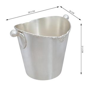 Seau à glace en métal de style élégant, best-seller, rafiné, pour bar, vin, champagne, refroidisseur de boissons, accessoire de table de fête, élégant - Product Image 2