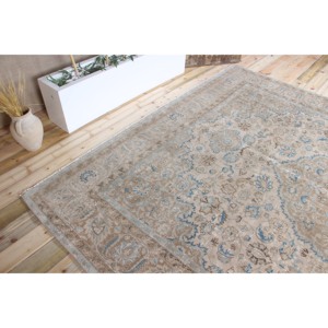 Turkish Rug, Oversize 9.5x11.7 ft Vintage Rug, <b>Brown</b> Floral <b>Wool</b> Rug - Product Image 5