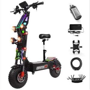 Meilleure trottinette électrique pour adultes, 55 mph, pneus de 14 pouces, autonomie de 90 miles, moteur 8000W, 60V40AH - Product Image 2