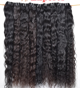 Extensiones de cabello humano indio alineado cutícula sin procesar paquetes naturales ondulados de proveedor virgen crudo al por mayor - Product Image 4