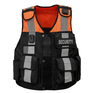 Gilets de sécurité Hi Viz Gilet tactique OEM Design Couleur verte Sécurité Gilet réfléchissant haute visibilité Fermeture à glissière avant Prix bon marché - Product Image 6