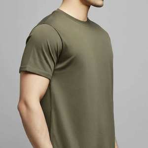 Diseña Tu Propio Logotipo, Camiseta de Hombre de Cuello Redondo, Tejida, de Alta Calidad, Secado Rápido, Transpirable, Manga Corta, Informal, a Precio Económico - Product Image 2