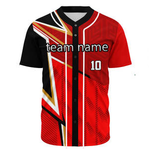 Meilleures ventes, vente en gros d'usine, uniforme de baseball, design gratuit, chemise de baseball pour hommes, maillot de baseball personnalisé, uniformes de baseball - Product Image 5