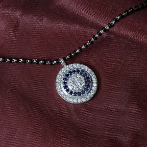 925 Silver <b>Tennis</b> Bracelet with Blue Sapphire for Women Daily Wear Rose <b>Gold</b> Emerald Cut Diamond Pearl <b>Gold</b> Jewelry - Product Image 2