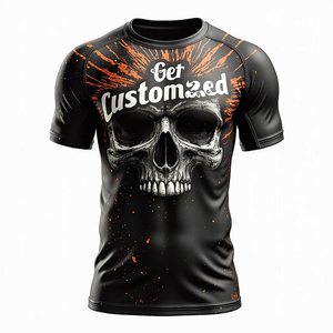 Protector Rash MMA personalizado de alta calidad con mangas cortas completas para flexibilidad y diseño fuerte kimono de jiu jitsu - Product Image 3