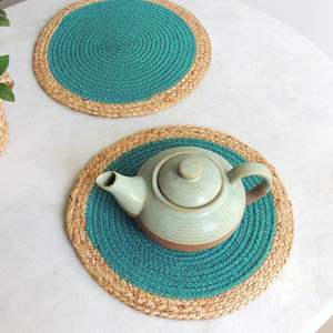 Manteles individuales de ratán de alta calidad, último diseño, fábrica de La India, manteles bordados trenzados de yute Natural 100% para decoración del hogar - Product Image 3