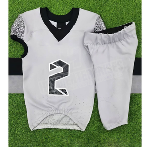 Venta al por mayor de uniformes de fútbol americano de diseño personalizado establece camisetas de poliéster transpirable Opción de talla grande para uso deportivo en Pakistán - Product Image 5