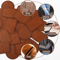 Patchs en similicuir laserables de formes variées avec adhésif, patchs colorés en similicuir pour chapeaux, pour gravure laser