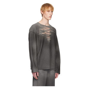 Venta al por mayor de fábrica personalizada de alta calidad Casual Loose Fit Drop Shoulder Distress Washed Baggy Essential Design Plain HOODIE - Product Image 4