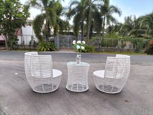 Conjunto de bistró de ratán sintético PRCF-152, muebles de exterior hechos en Vietnam - Product Image 2
