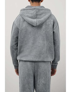 เสื้อวอร์มผ้าฝ้ายพิมพ์ลายและมีฮู้ดสำหรับฤดูหนาวลายปักโลโก้ทรงโอเวอร์ไซส์ - Product Image 2