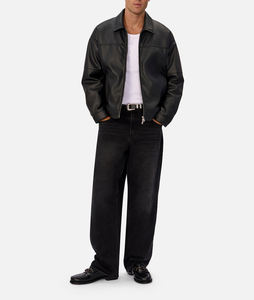 Veste en cuir élégante et confortable à col montant, coupe décontractée, respirante, pour hommes, meilleure qualité, coupe moderne, coupe-vent, veste pour hommes - Product Image 3