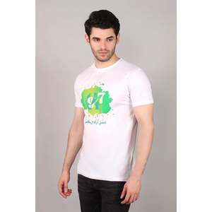 Men's 100% Cotton Crew Neck T-Shirt Breathable Oversized Jersey Screen <b>Printed</b> Short Sleeve Pakistan OEM ODM Manufacturer - Product Image 2