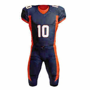 เสื้อฟุตบอลปักลายแบบอเมริกันผ้าโพลีเอสเตอร์ปักลายแบบ100% - Product Image 3