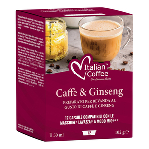 12 capsules de café italien au ginseng sucré compatibles avec Lavazza A Modo Mio* - Product Image 1
