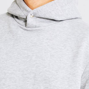 เสื้อฮู้ดดี้ผ้าคอตตอนหนานุ่มแบบไม่มีเชือกผูก ทรงสตรีทแวร์ สำหรับผู้ชายและผู้หญิง  แบบเรียบง่าย มีรอยผ่าข้าง  ขายส่ง - Product Image 4