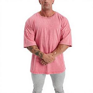 Compre Ahora Camisetas Básicas para Hombre, Tela Elástica de Algodón de Alta Calidad, Ligeras y Cómodas, Lavado Ácido, Camisetas para Hombre, Marca Privada, Venta al Por Mayor - Product Image 1